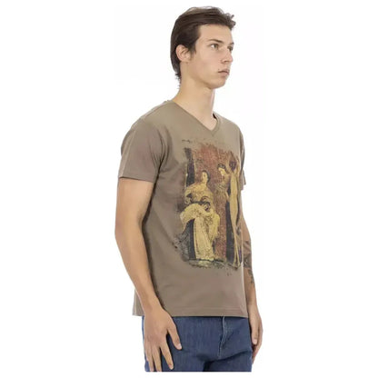 Trussardi Action Brown Cotton Men's T-Shirt