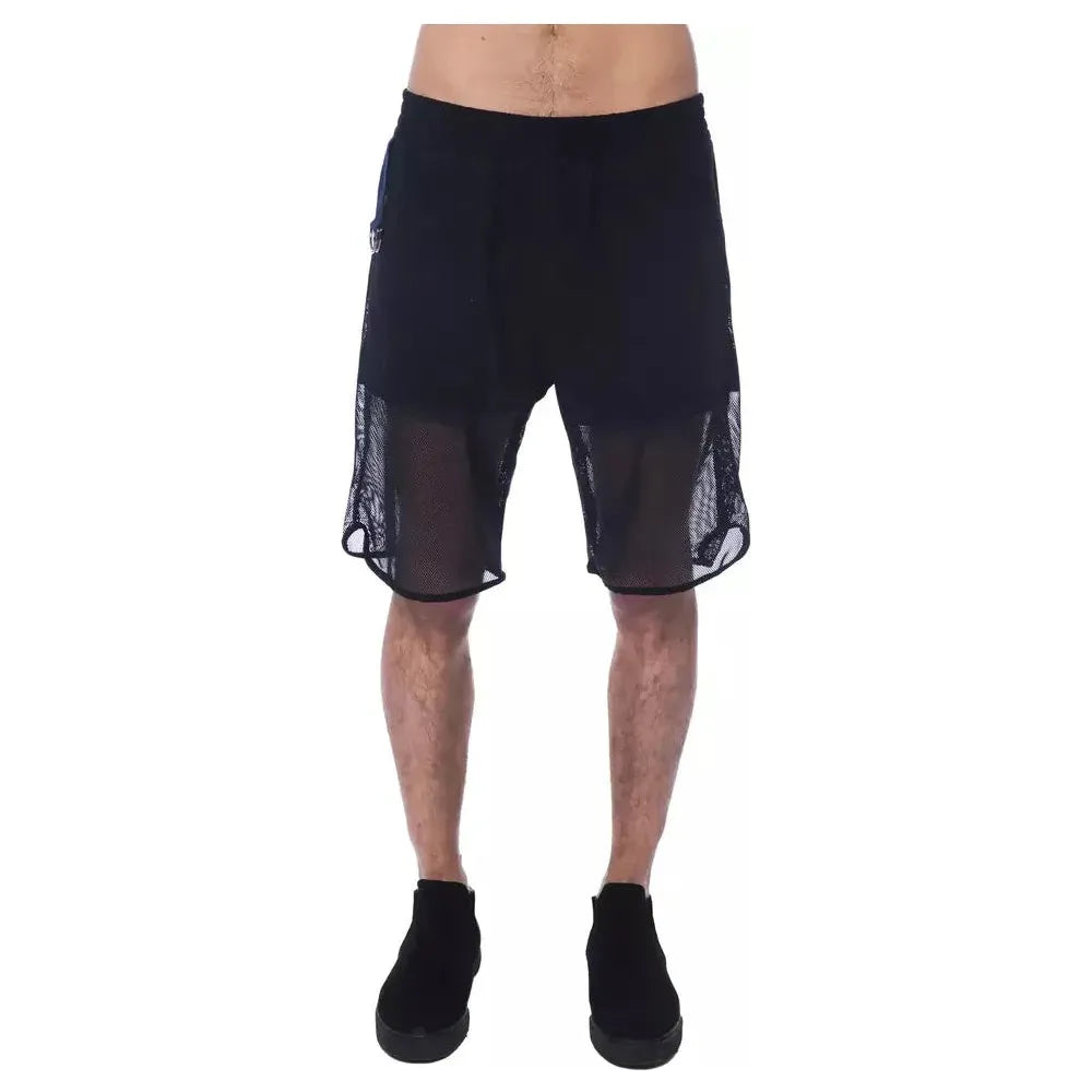 Nicolo Tonetto Black Polyester Short