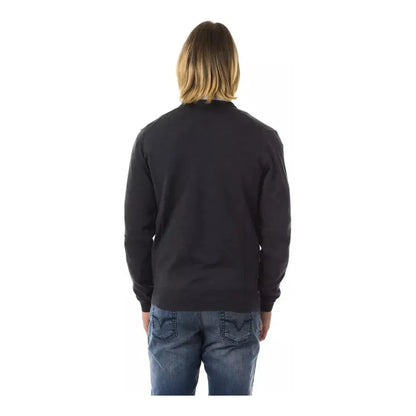Uominitaliani Gray Merino Wool Men Sweater