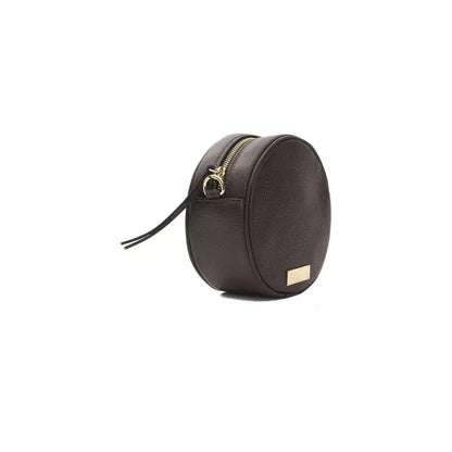 Pompei Donatella Brown Leather Women Crossbody Bag Crossbody Bag