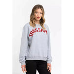 Trussardi Gray Cotton Women Sweater Trussardi Lavender