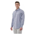 Bagutta Gray Cotton Men Shirt BA-20987-IT47 | 6XL