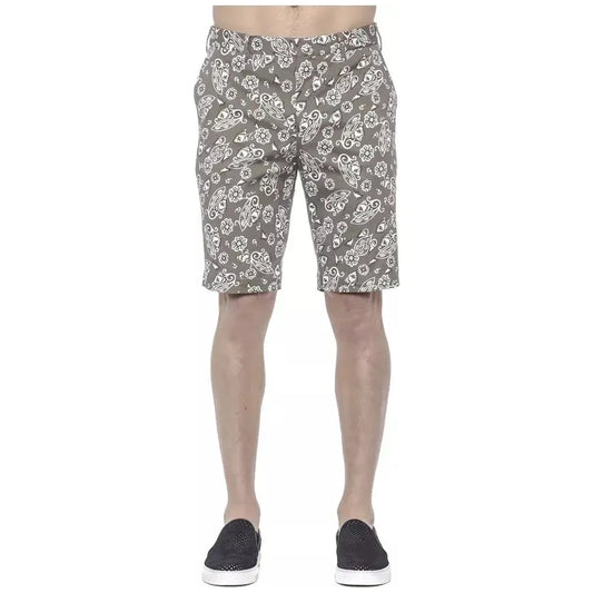 PT Torino Green Cotton Men's Bermuda Shorts Shorts