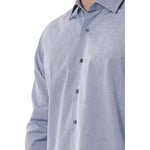 Bagutta Gray Cotton Men Shirt BA-20987-IT47 | 6XL