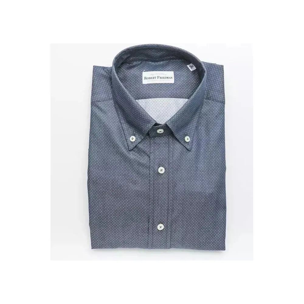 Robert Friedman Blue Cotton Shirt