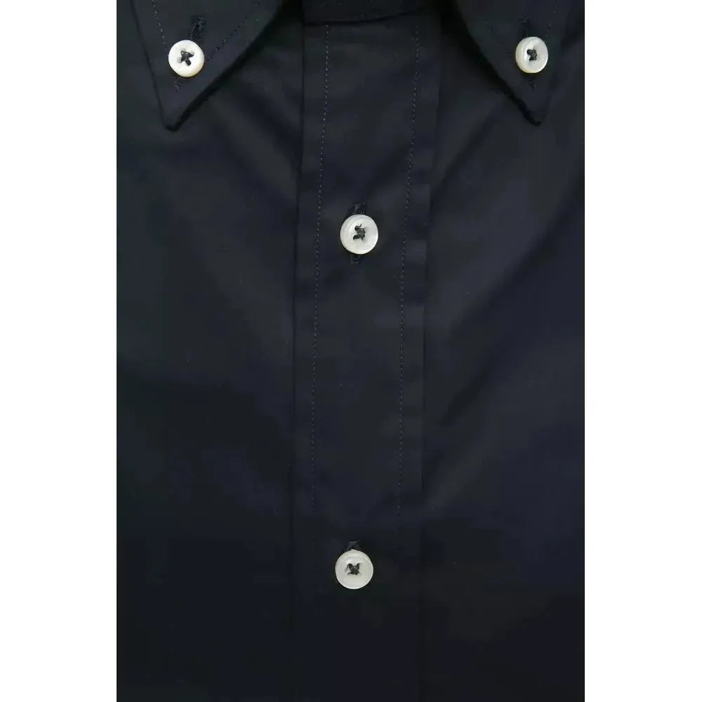 Robert Friedman Black Cotton Men's Shirt
