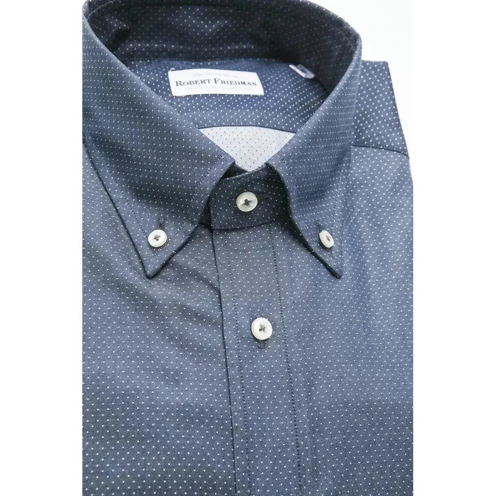 Robert Friedman Blue Cotton Shirt