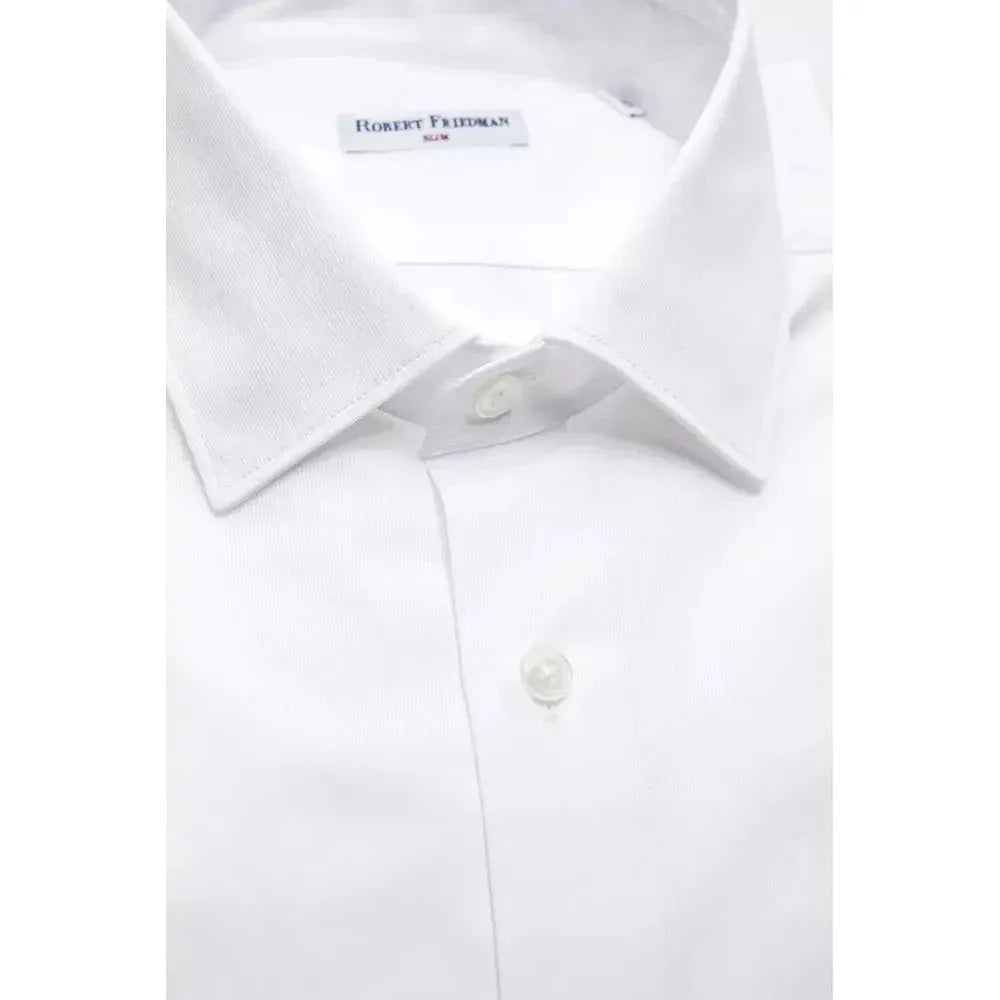 Robert Friedman White Cotton Shirt