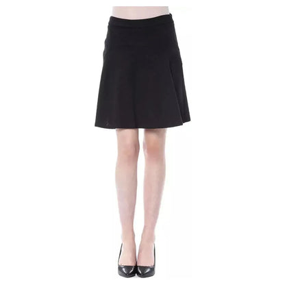 BYBLOS Black Polyester Women Skirt WOMAN SKIRTS