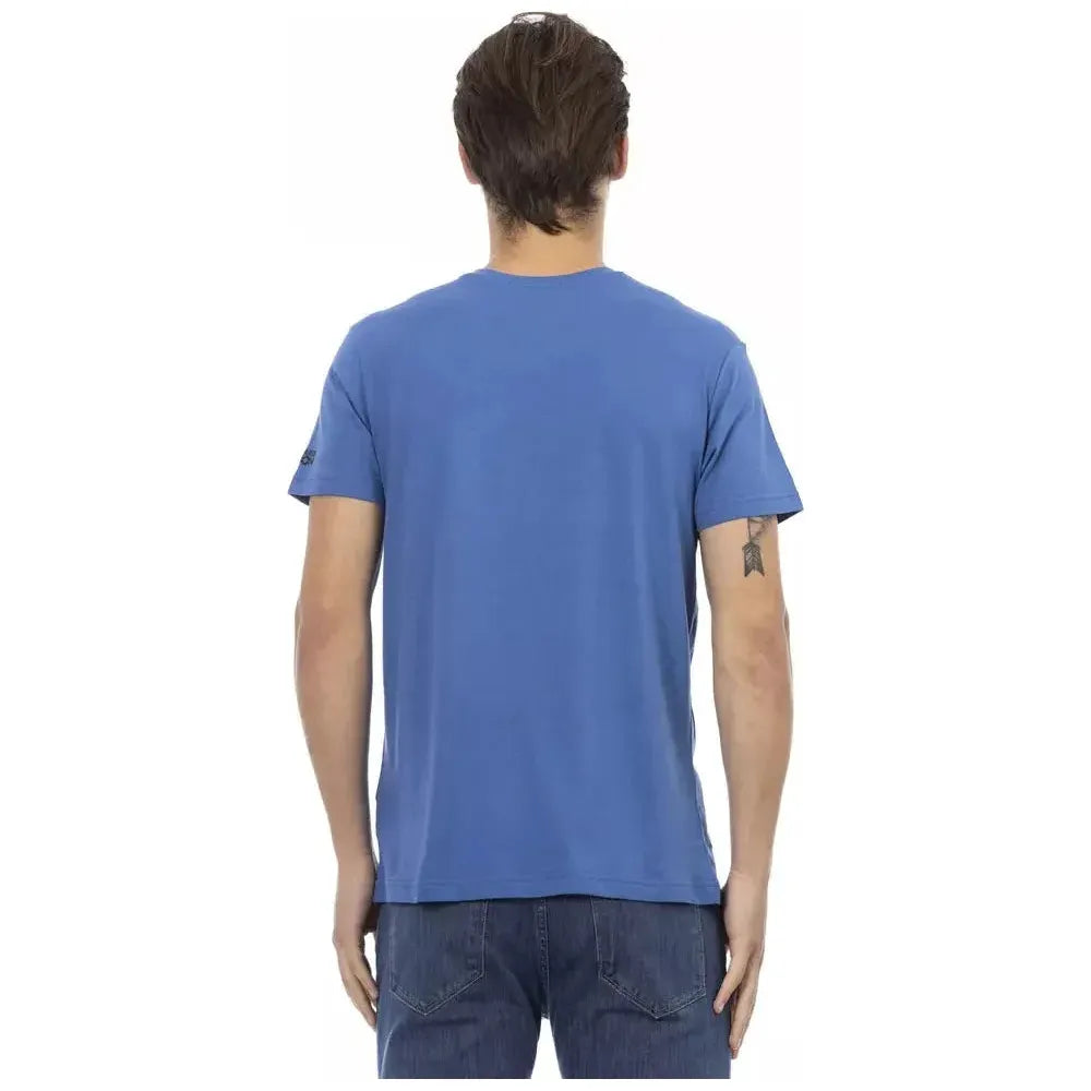 Trussardi Action Blue Cotton T-Shirt