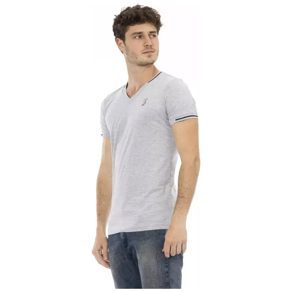 Trussardi Action Gray Cotton Men's T-Shirt