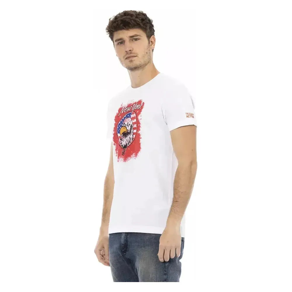 Trussardi Action White Cotton Men's T-Shirt