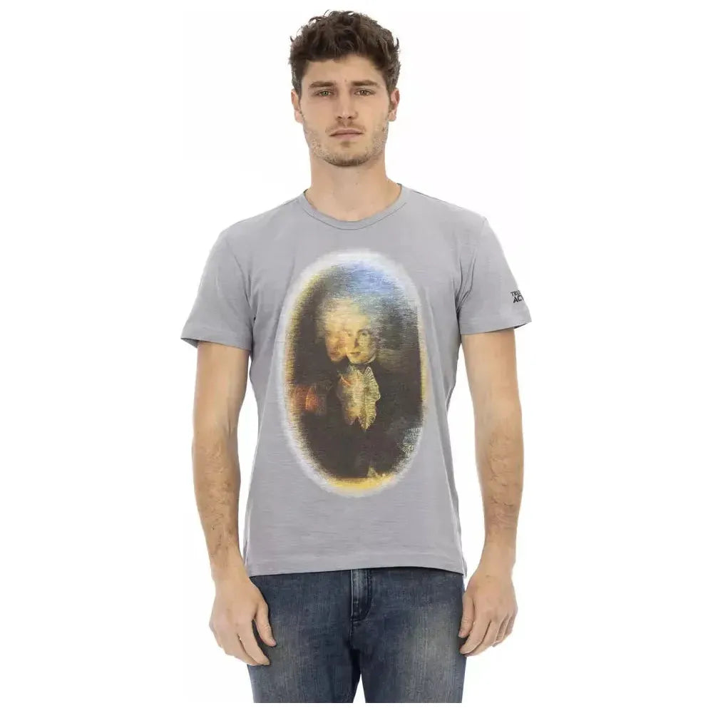 Trussardi Action Gray Cotton Men's T-Shirt