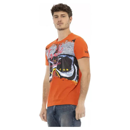 Trussardi Action Orange Cotton Men's T-Shirt