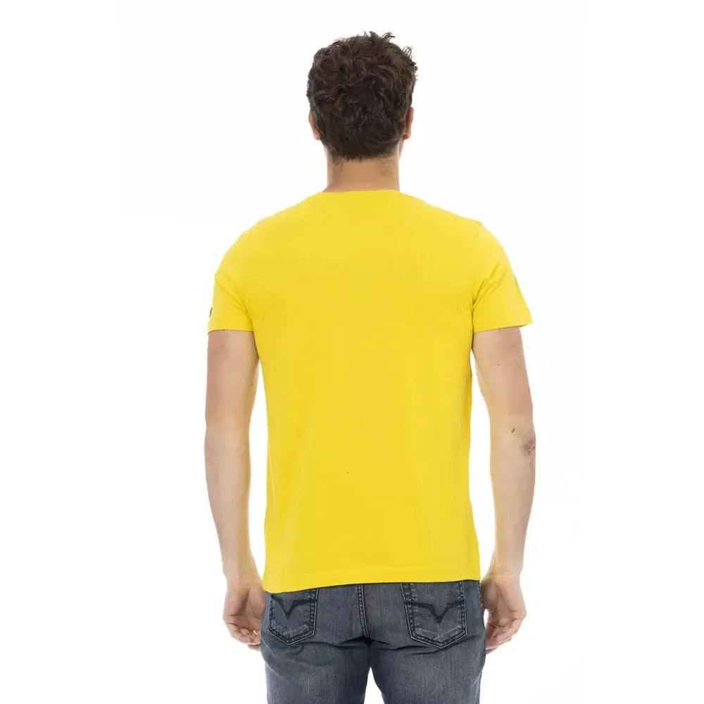 Trussardi Action Yellow Cotton T-Shirt
