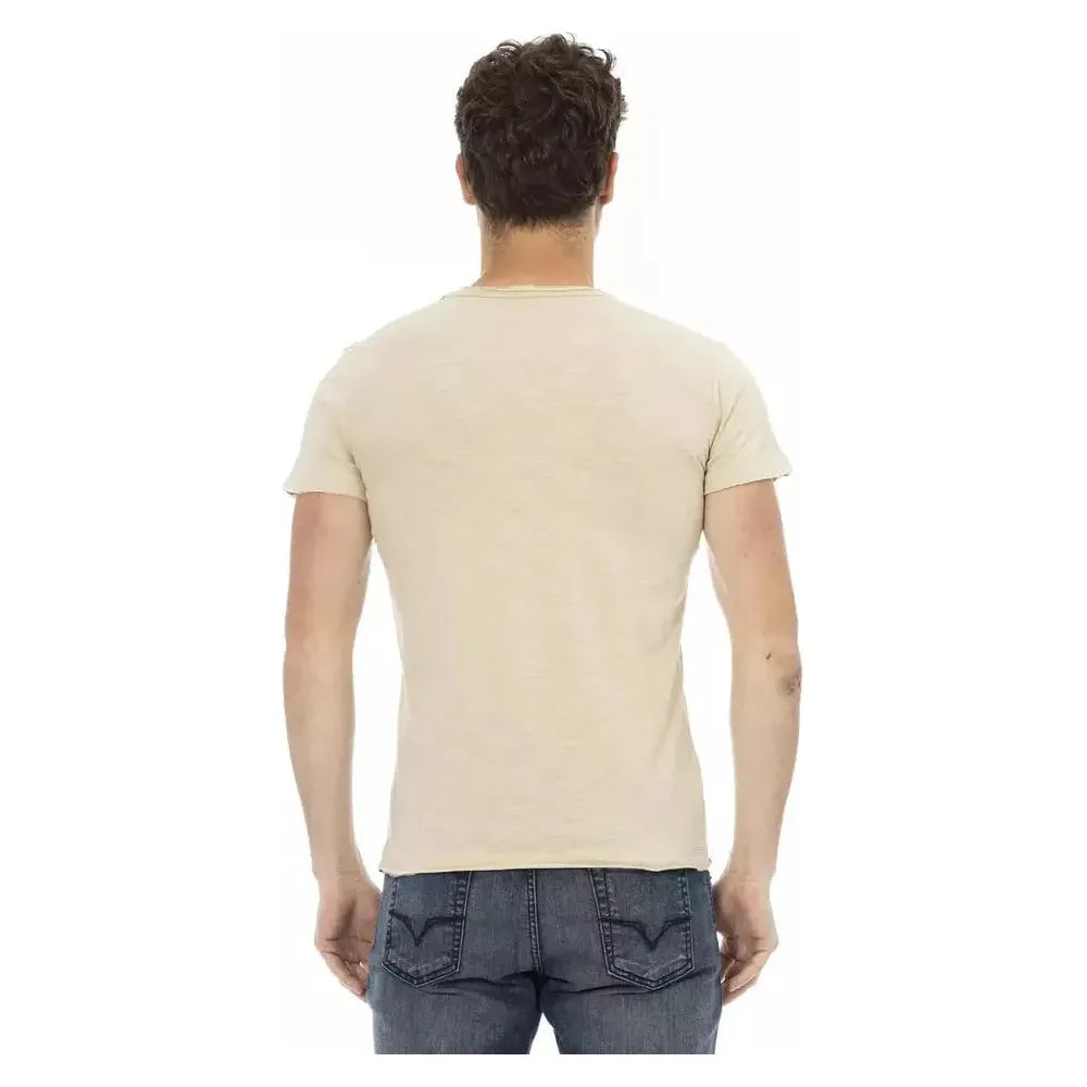 Trussardi Action Beige Cotton T-Shirt