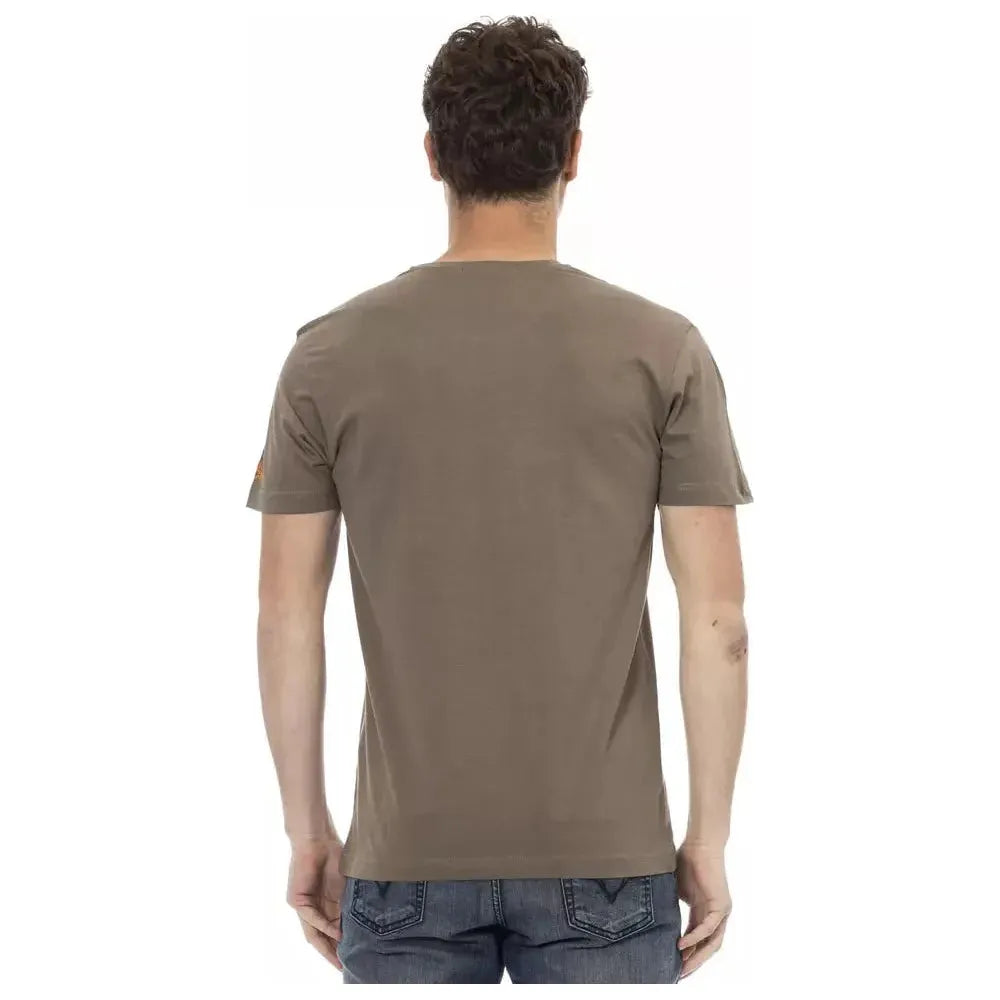 Trussardi Action Brown Cotton Men's T-Shirt