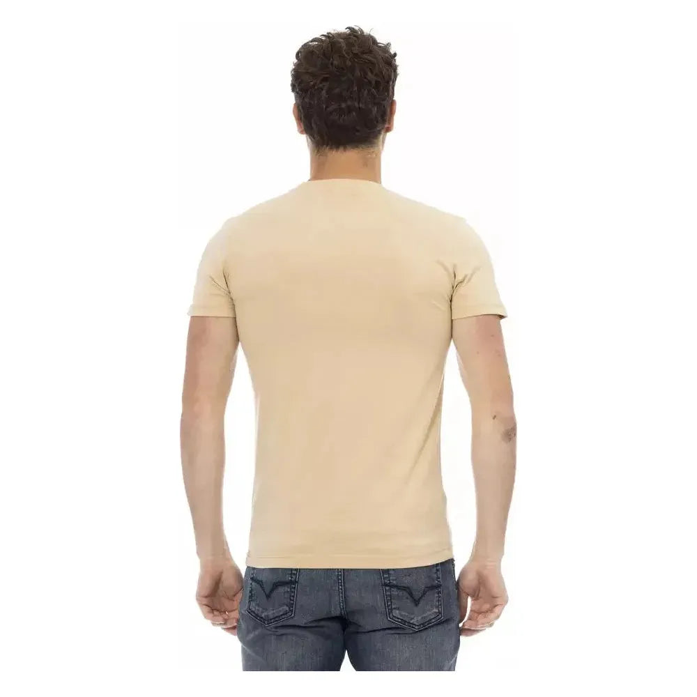 Trussardi Action Beige Cotton T-Shirt