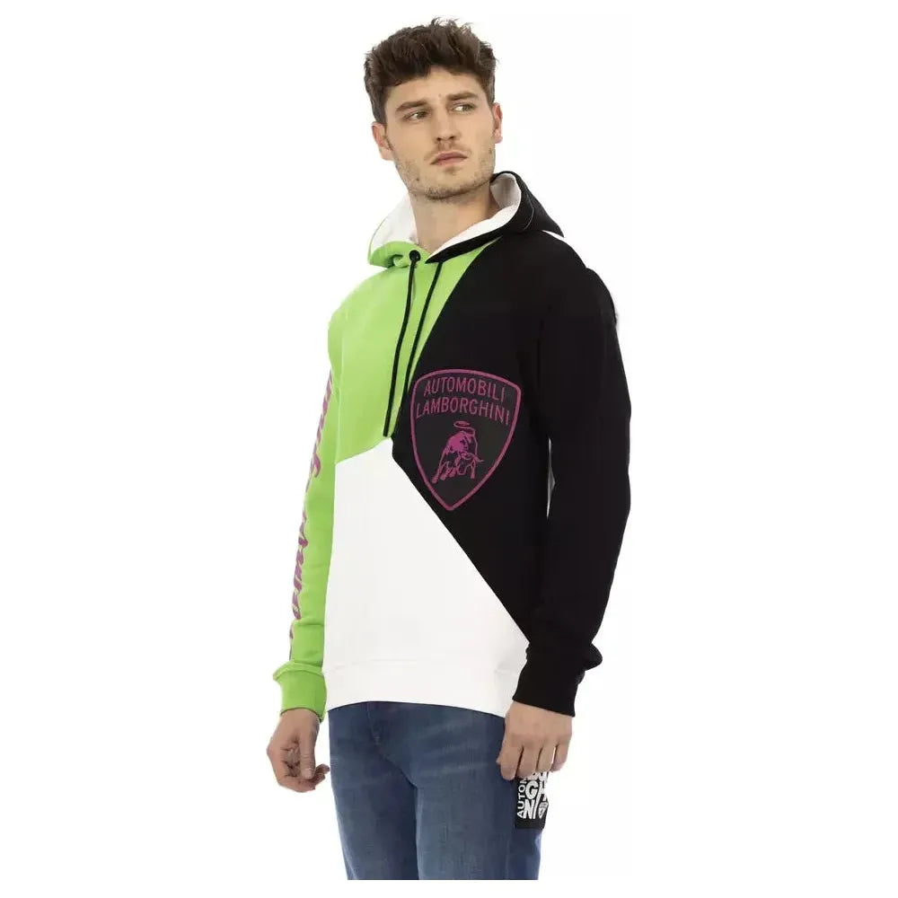 Automobili Lamborghini White Cotton Sweater