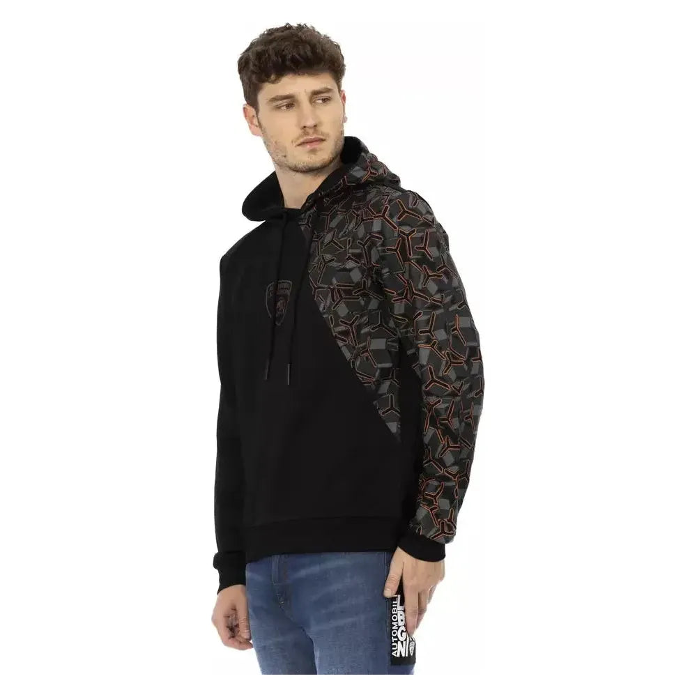 Automobili Lamborghini Black Cotton Sweater