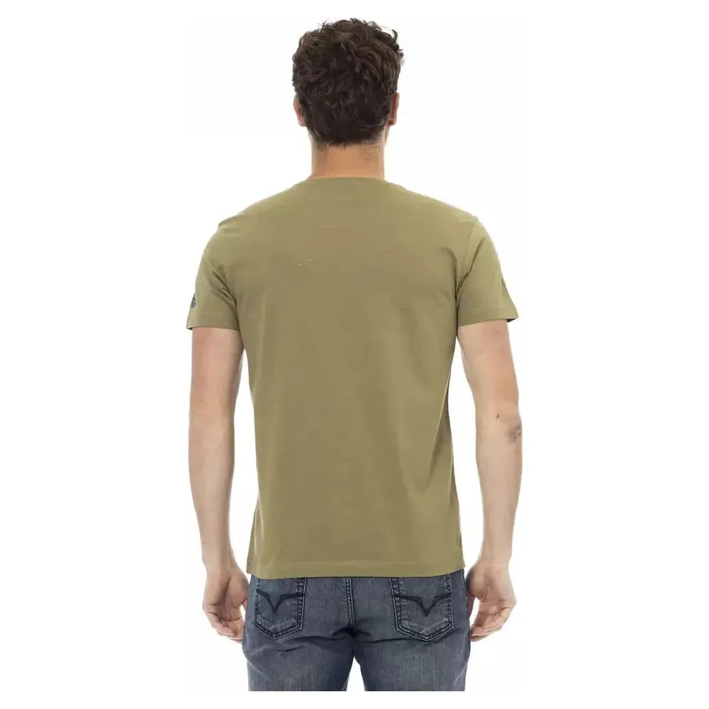 Trussardi Action Green Cotton T-Shirt