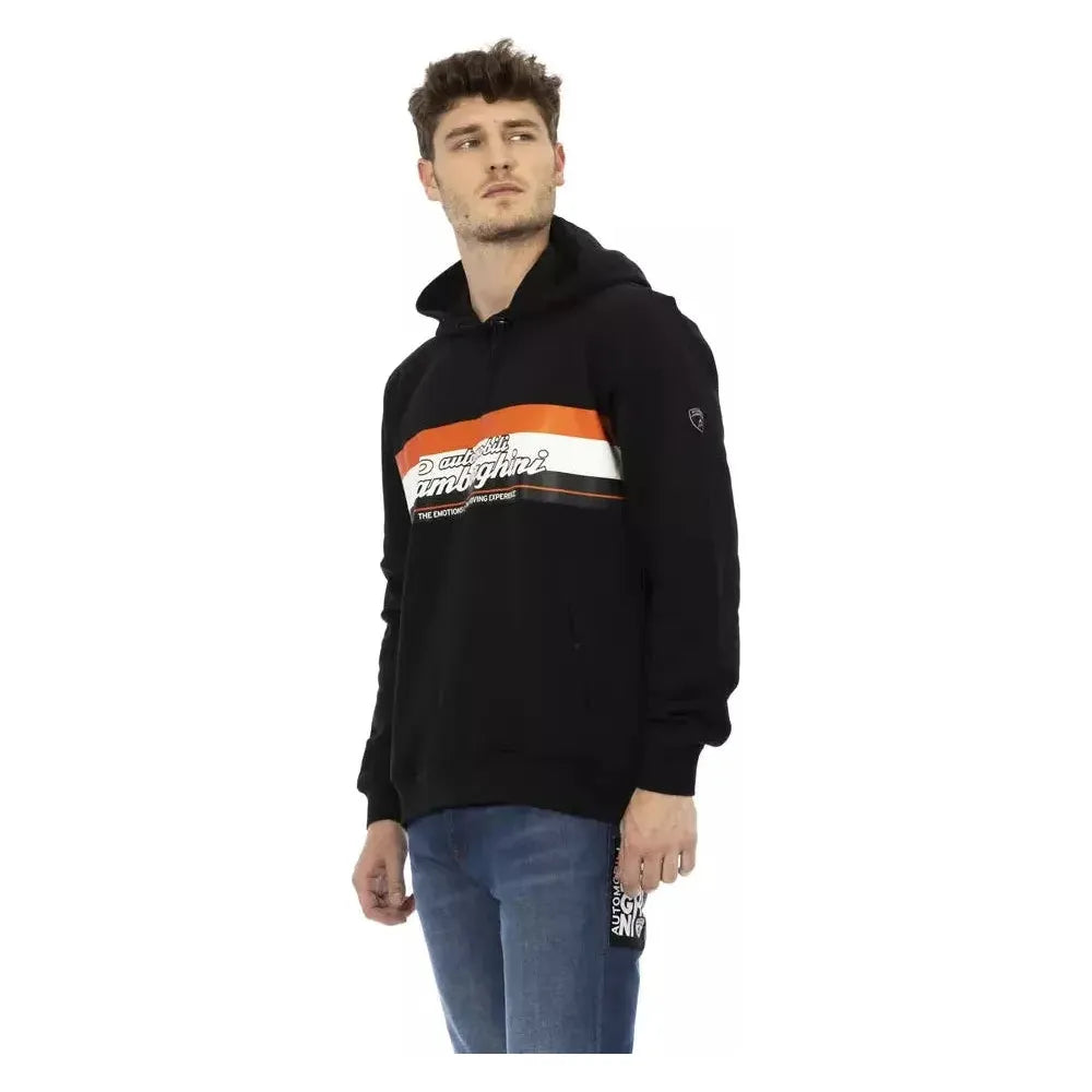 Automobili Lamborghini Black Cotton Sweater