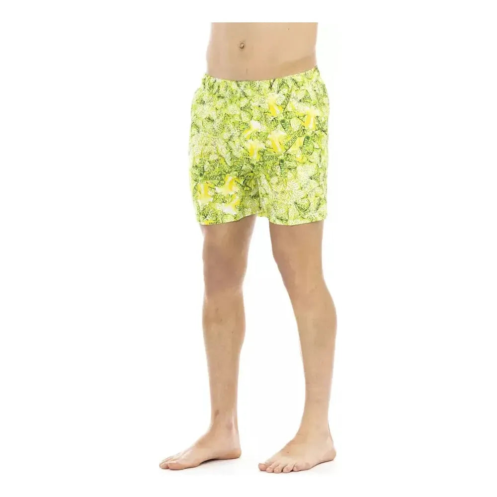 Just Cavalli Green Polyester Swimwear