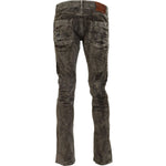 Acht Elegant Grey Corduroy Pants with Modern Twist Acht Dark Slate Gray