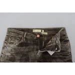 Acht Elegant Grey Corduroy Pants with Modern Twist Acht Gray