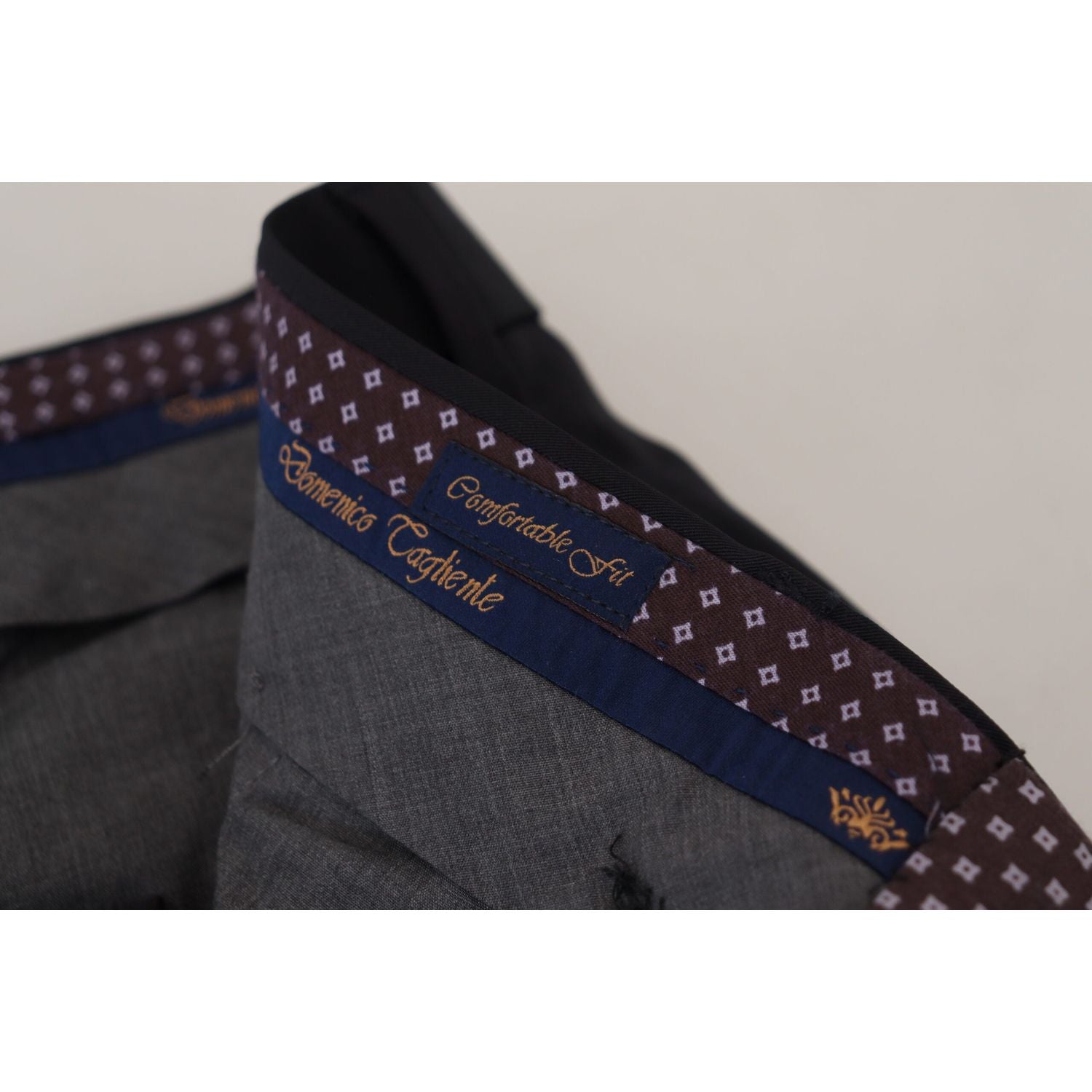 Domenico Tagliente Black Tapered Dress Formal Pants