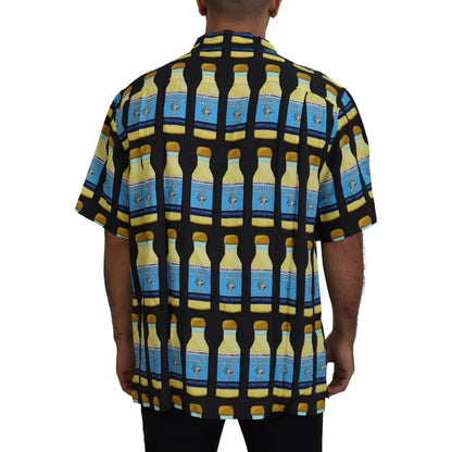 Dolce & Gabbana Multicolor Printed Viscose Casual Shirt