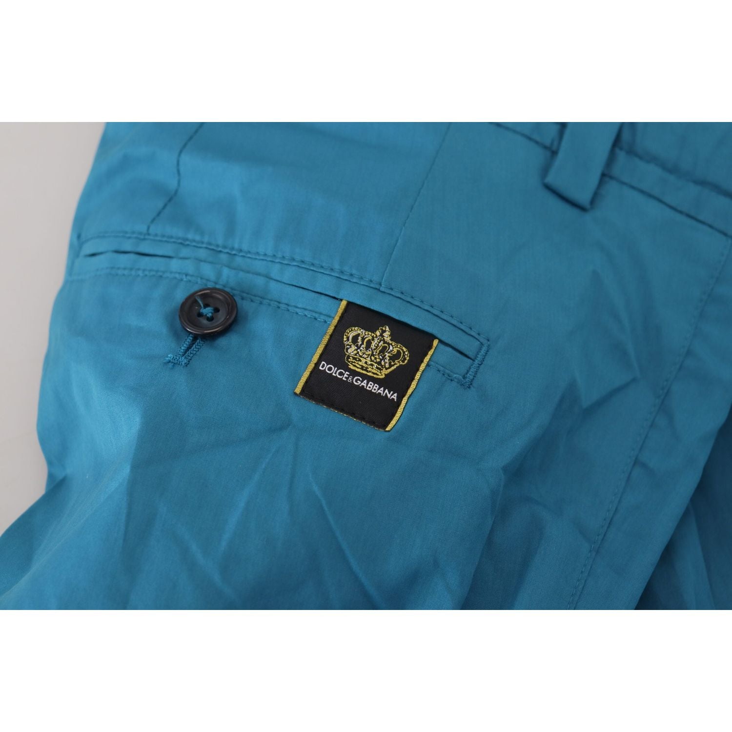 Dolce & Gabbana Blue Cotton Chinos Trousers Pants