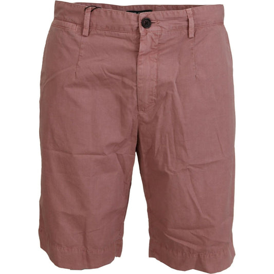 Dolce & Gabbana Pink Chinos Cotton Casual Mens Shorts