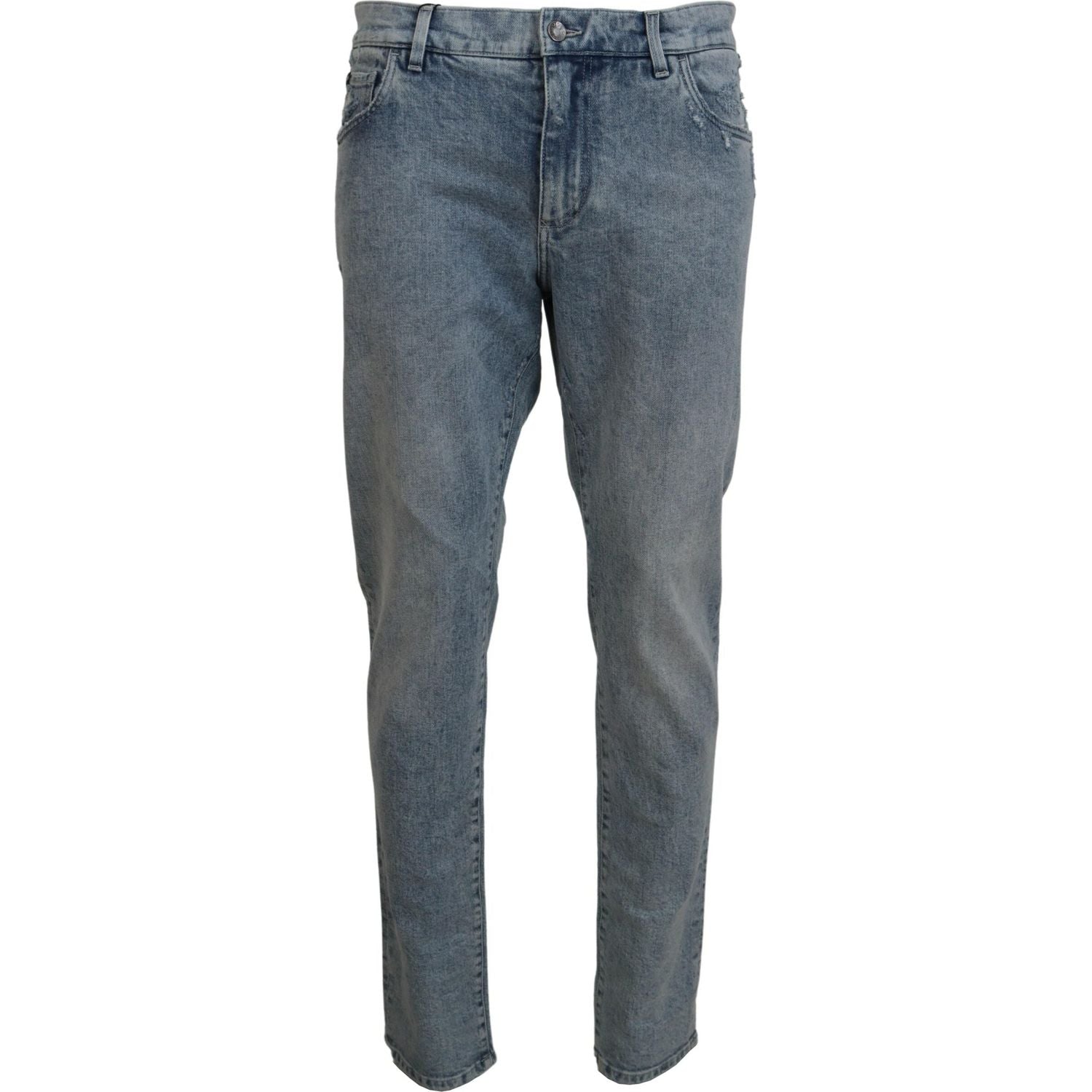 Dolce & Gabbana Blue Wash Slim Fit Cotton Denim Jeans