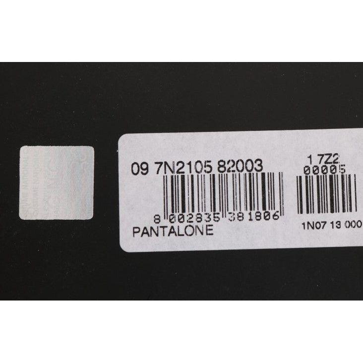 Costume National Black Slim Fit Cotton Stretch Pants