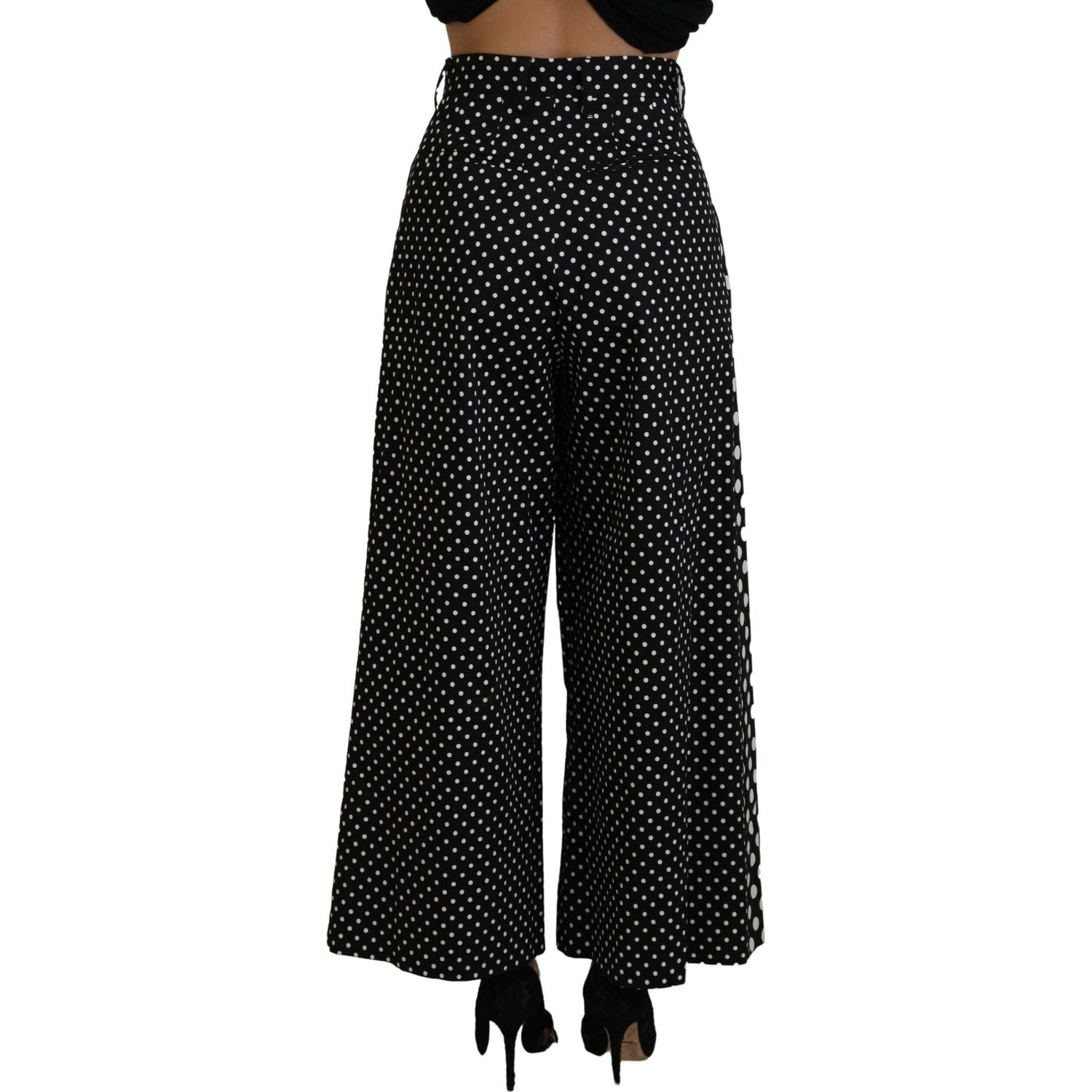 Dolce & Gabbana Multicolor Polka Dots High Waist  Pants