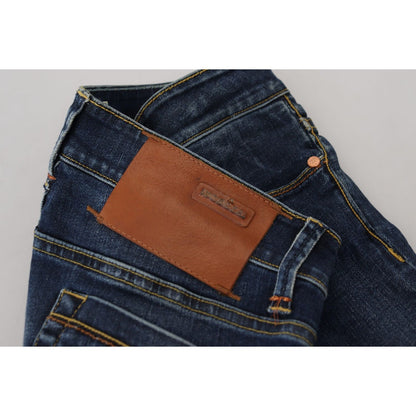 Acht Blue Cotton Low Waist Skinny Women Casual Jeans