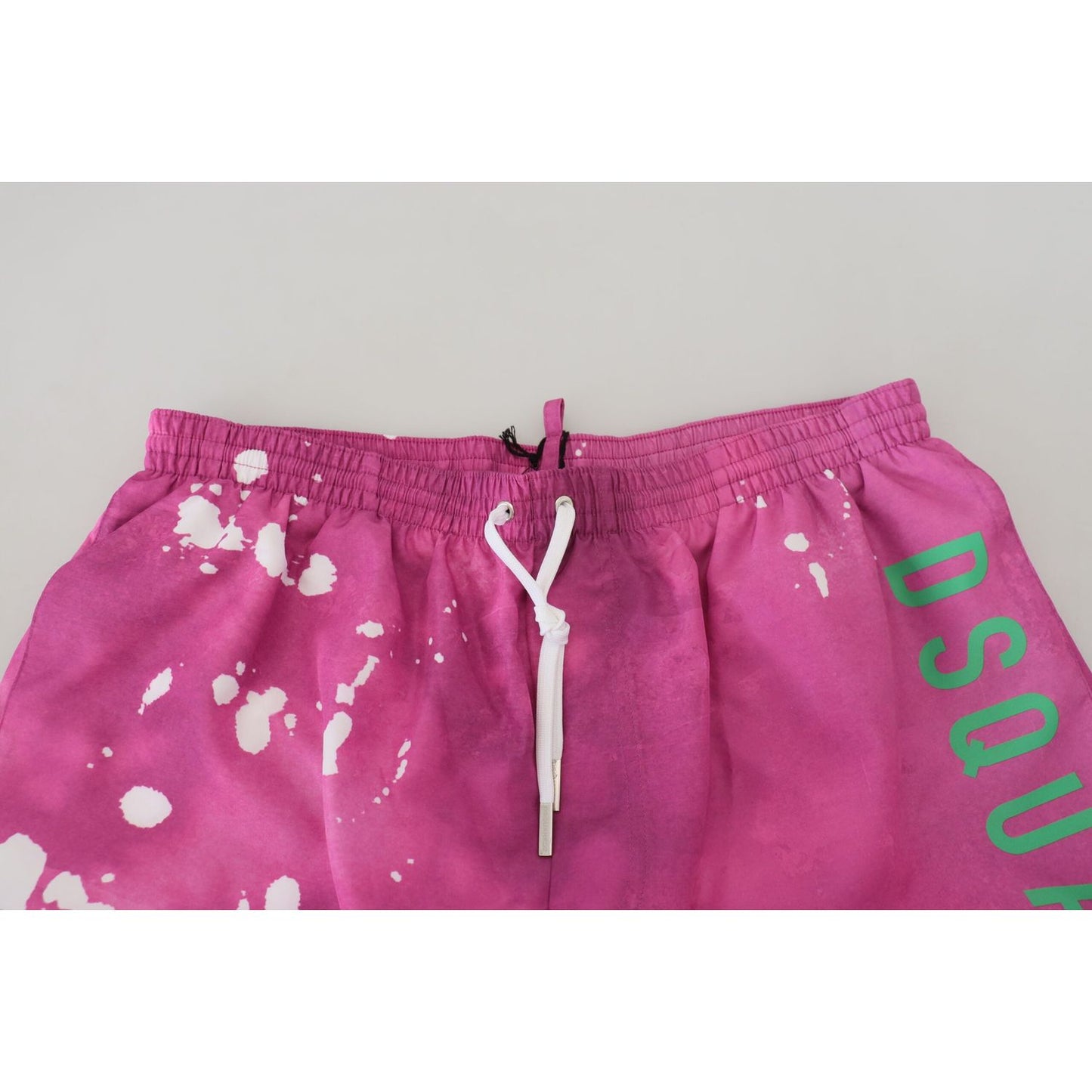 Dsquared² Pink Tie Dye Logo Men Beachwear Shorts Swimwear