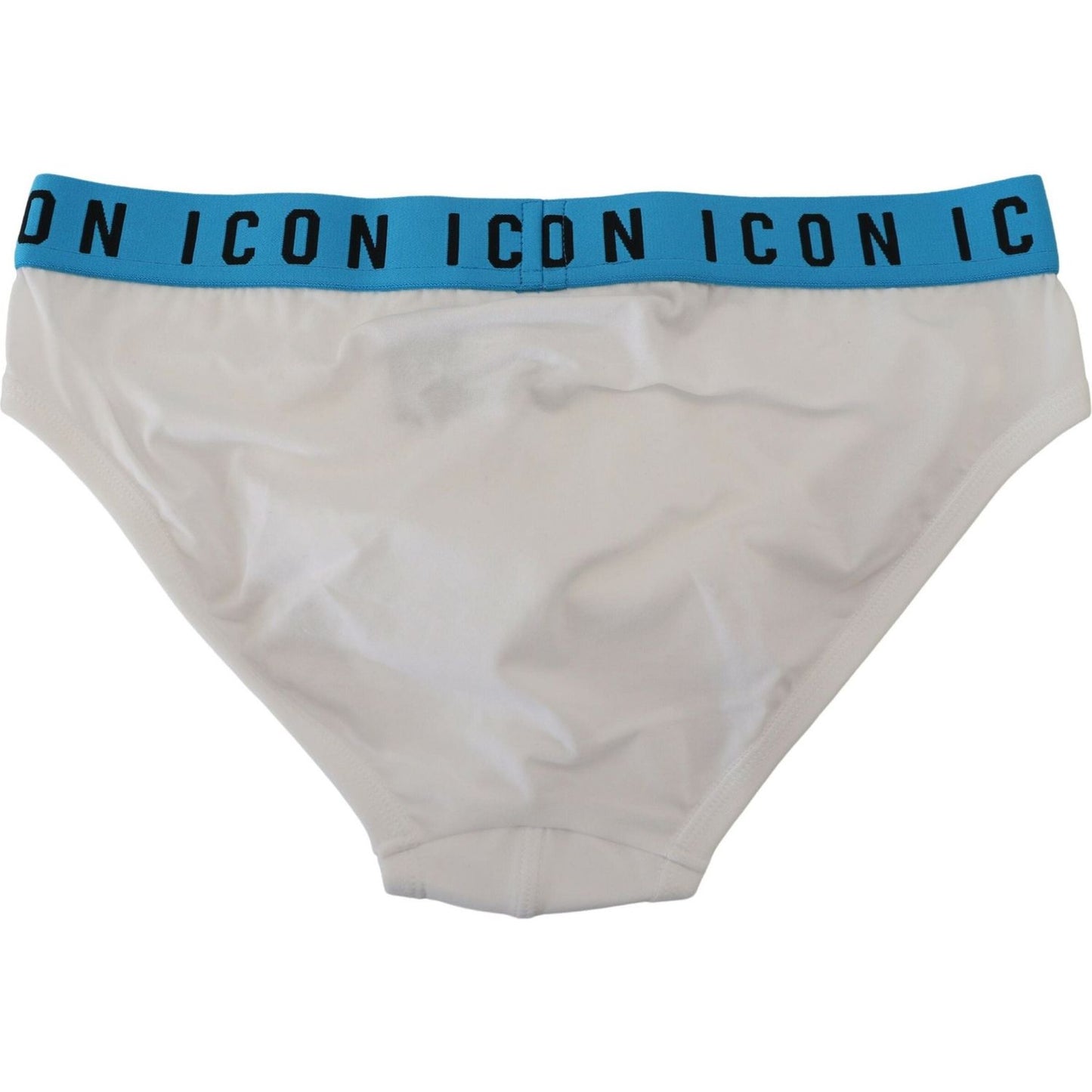 Dsquared² White Icon Logo Cotton Stretch Men Brief Underwear