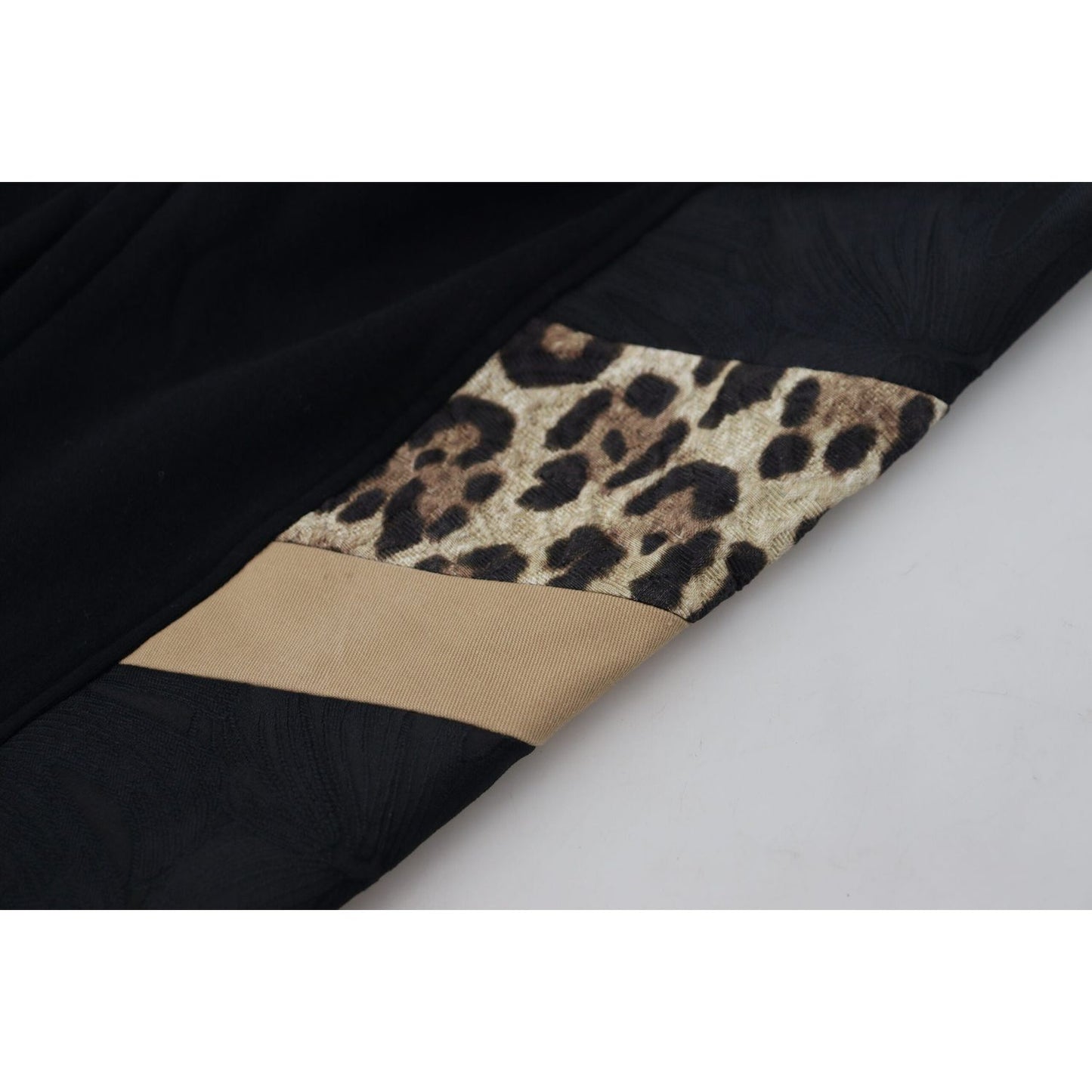 Dolce & Gabbana Black Polyester Skinny Jogger Men Pants