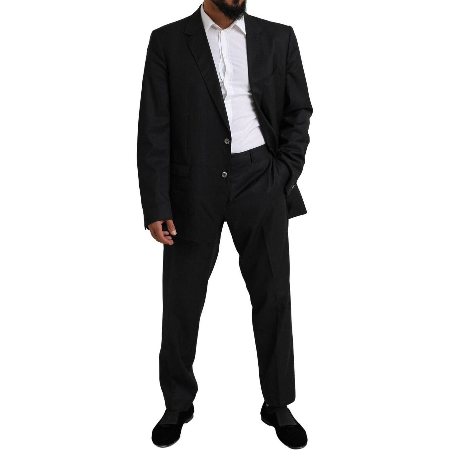 Dolce & Gabbana Black MARTINI Single Breasted 2 Piece Suit