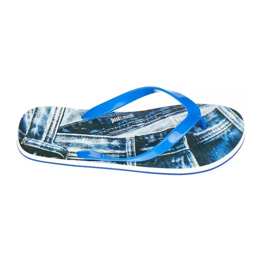 Just Cavalli Light Blue EVA Men Sandal