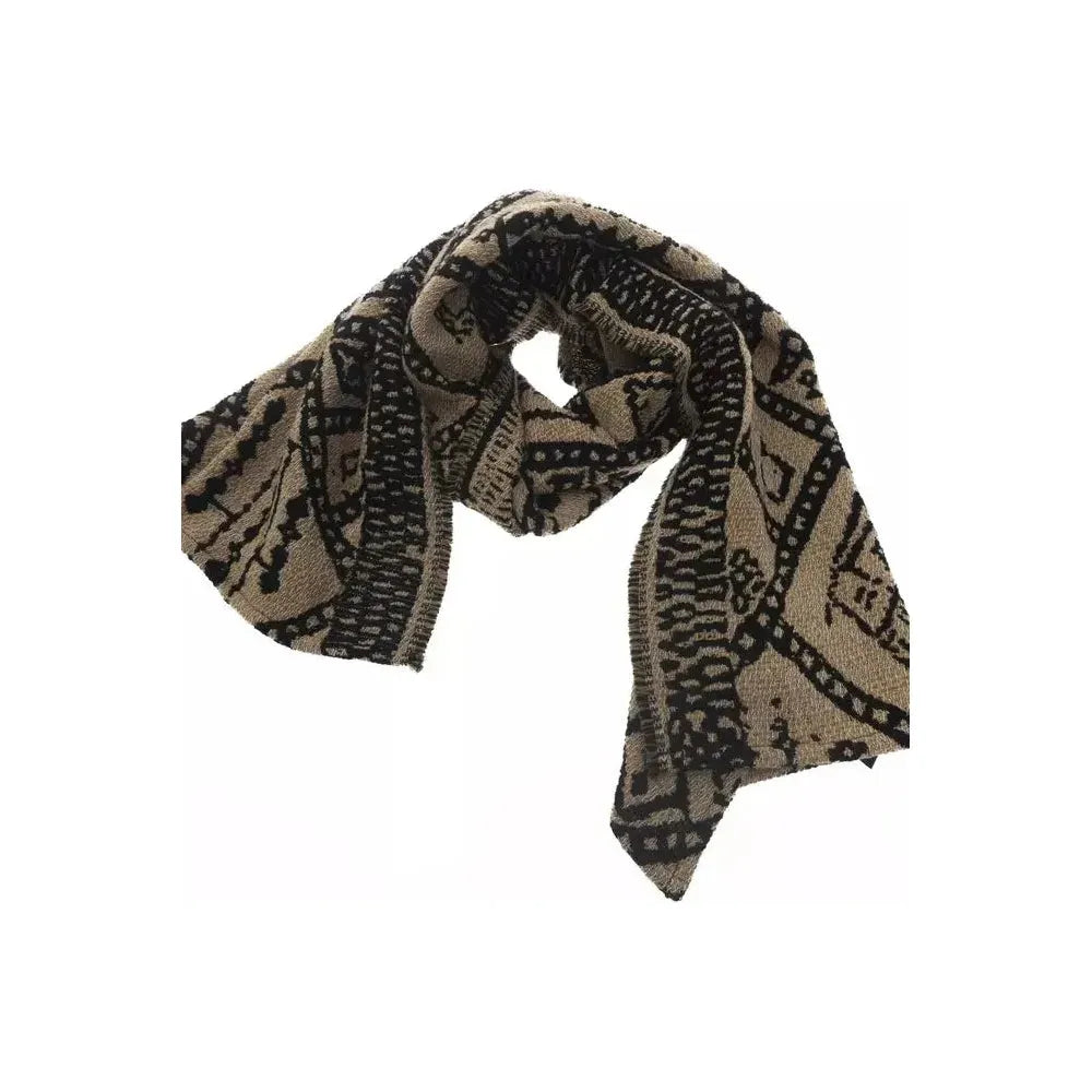 Alpha Studio Brown Wool Women Scarf