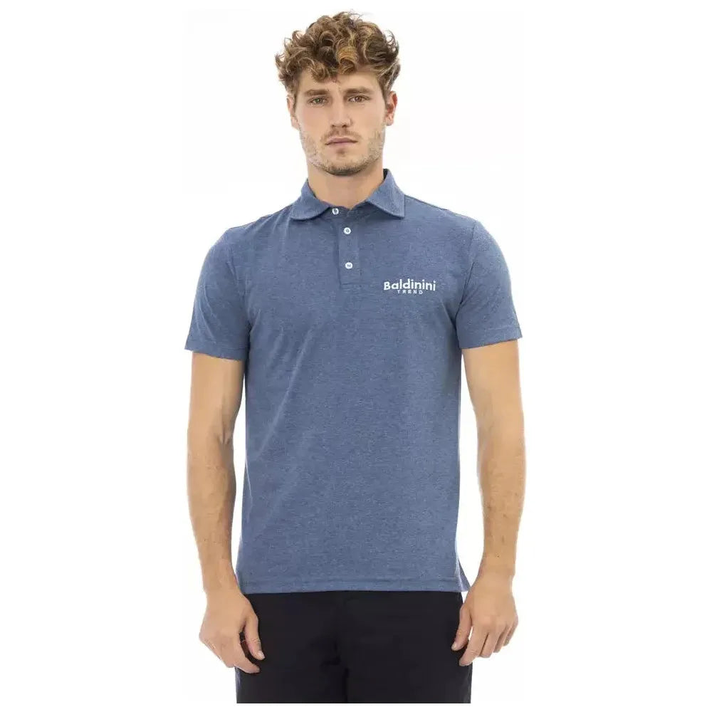 Baldinini Trend Blue Cotton Polo Shirt