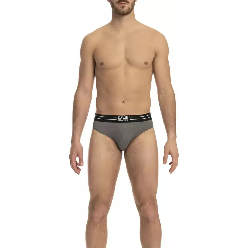 Cavalli Class Gray Cotton Boxer