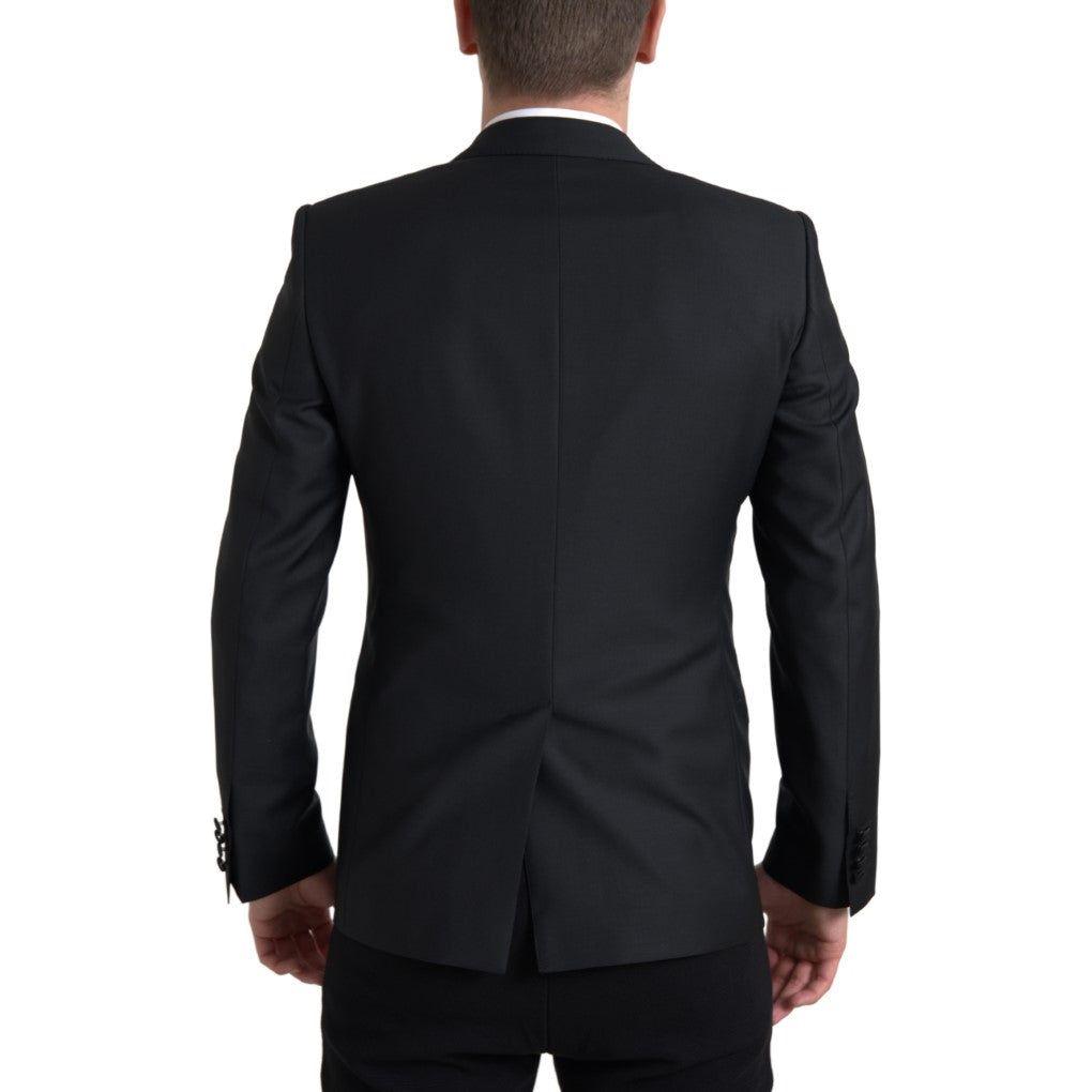 Dolce & Gabbana Black Wool Single Breasted MARTINI Blazer