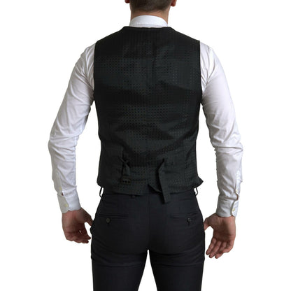 Dolce & Gabbana Black 3 Piece Single Breasted MARTINI Suit