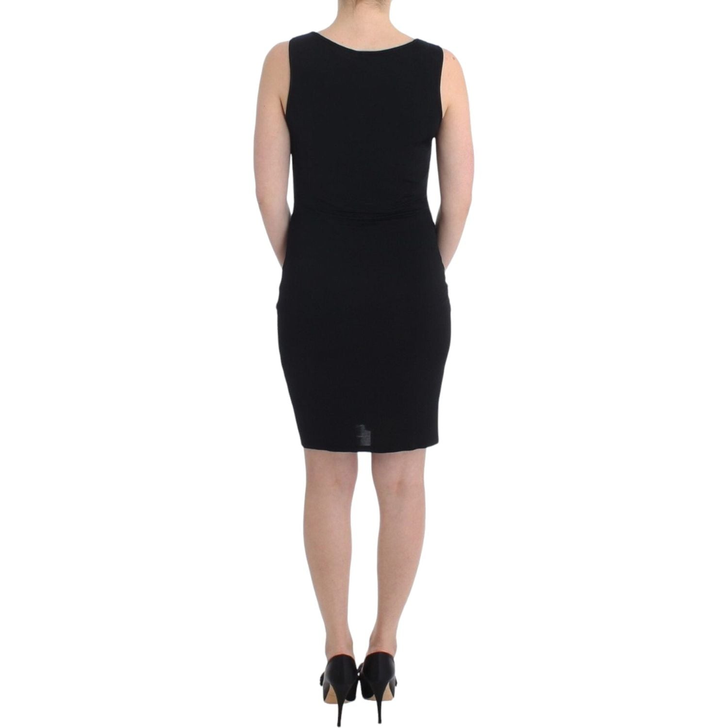 Roccobarocco Black pencil sheath dress