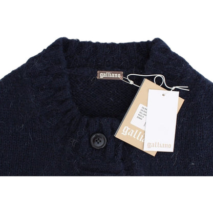 John Galliano Blue cropped cardigan