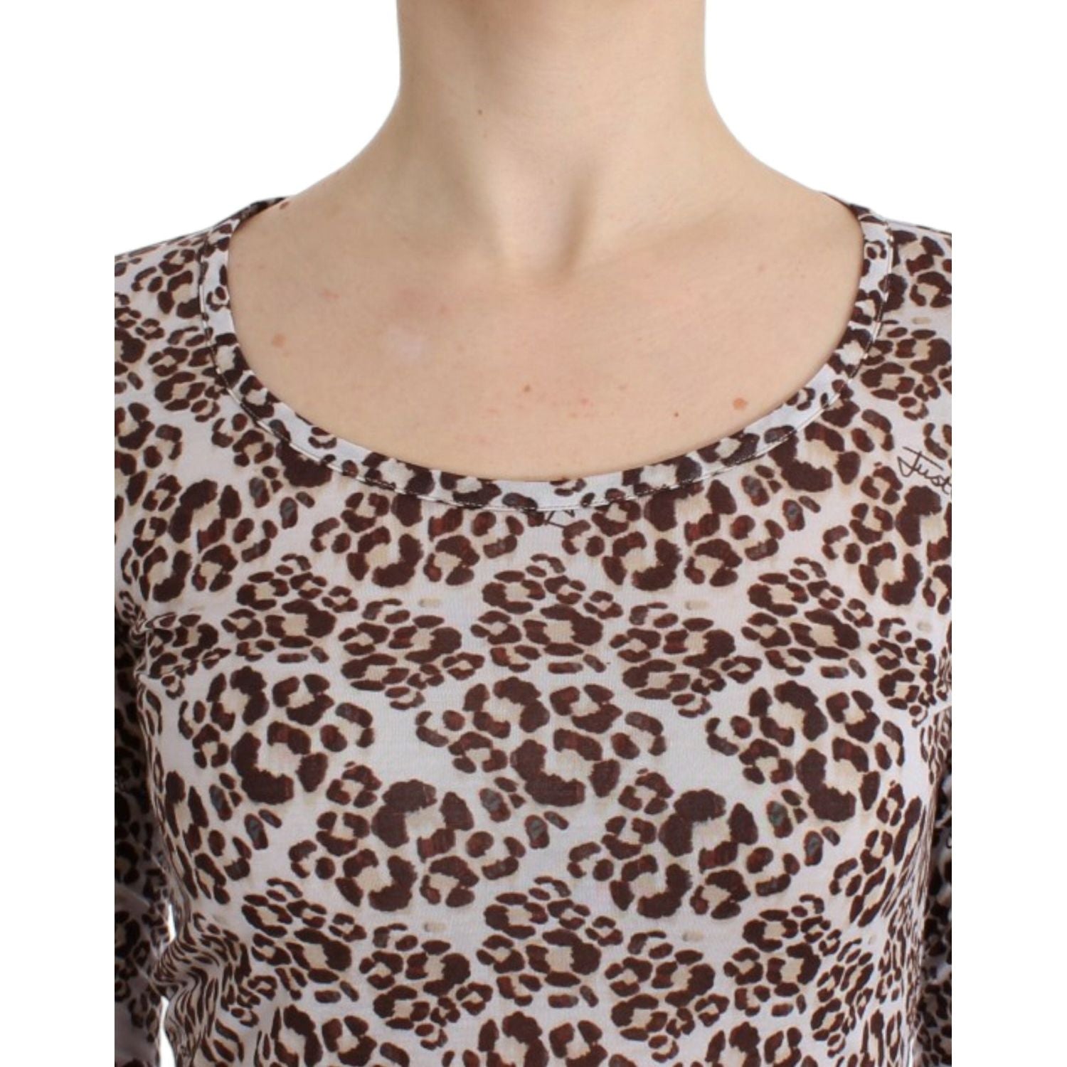 Cavalli Brown longsleeved lace top
